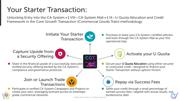 Slide: Your Starter Transaction.