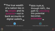 Slide: HAFL can unlock the true wealth of a nation.